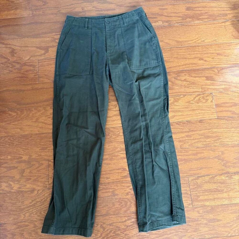 Musinsa-standard Men's Green and Khaki Trousers